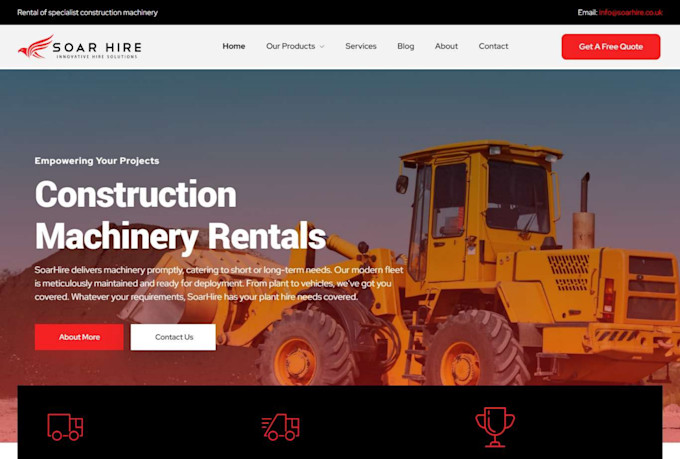 design a professional handyman and construction website